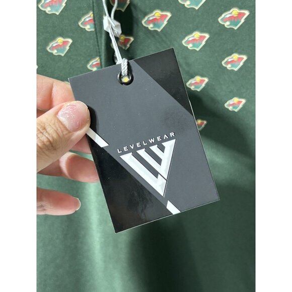 NWT Men's Levelwear Green Minnesota Wild NHL x PGA Original Polo Size 2XL - Picture 8 of 11